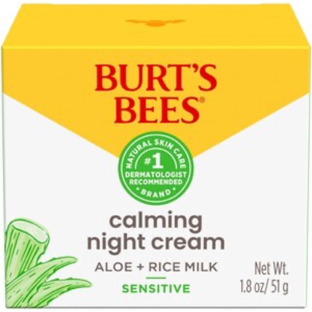 BURT’S BEES Night Cream for Sensitive Skin, NEW - Picture 3 of 9